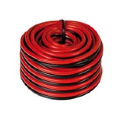 Stromkabel schwarz/rot, 2 x 0,75 mm, 5 Meter