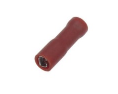 Flachstecker rot, 2,8 mm, fr Kabel bis 1,5 mm, 100 St. lose